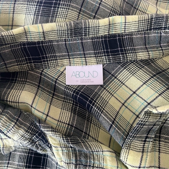 Abound Lime Green and Blue Button Down Shirt Relaxed Fit - Picture 6 of 9